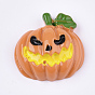Resin Cabochons, Halloween Pumpkin Jack-O'-Lantern Lamp