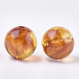 Perles acryliques, style de pierres fines imitation, ronde