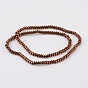 Rondelle Electroplate Non-magnetic Synthetic Hematite Beads Strands, 4x2.5mm, Hole: 1mm, about 159pcs/strand, 16.14 inch