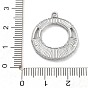 304 Stainless Steel Pendants, Round Ring Charm