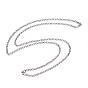 304 Stainless Steel Necklaces, with Lobster Clasps, Cable Chain Necklaces