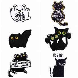 Cat Computerized Embroidery Cloth Iron on/Sew on Patches, Costume Accessories, Appliques