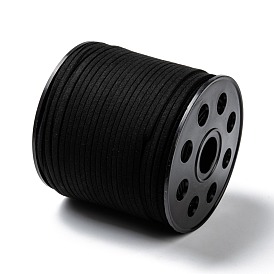 Экологичный шнур из искусственной замши, замша шнурок из искусственной замши для изготовления ювелирных изделий, 3.0x1.4 мм, около 98.42 ярдов (90 м) / рулон