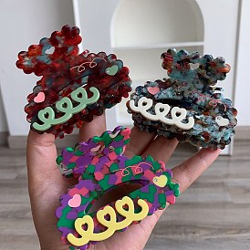 Заколки для волос с когтями из ацетата целлюлозы (смола), аксессуары для волос для женщин и девочек