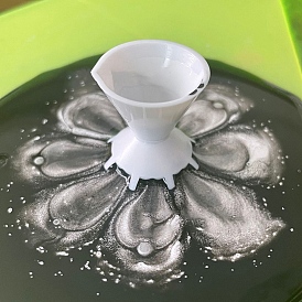 Абс пластик живопись разливные чашки, Разлив краски в разделенной чашке, принадлежности для рисования своими руками