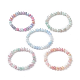 Glass Rondelle Beaded Bracelets for Women