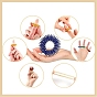 Anillos de dedo de acupresión sensorial puntiagudos de acero, herramientas de masaje