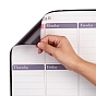 Еженедельный календарь магнитного сухого стирания для холодильника, с тонкими маркерами и большим ластиком с магнитами, ежемесячная доска