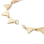 Brass Triangle Charm Bracelet Making, with Lobster Clasp, for Link Bracelet Making