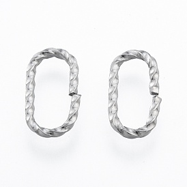 304 Stainless Steel Linking Ring, Quick Link Connectors, Twisted Oval