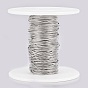 Vacuum Plating 304 Stainless Steel Round Snake Chains, with Spool, Soldered
