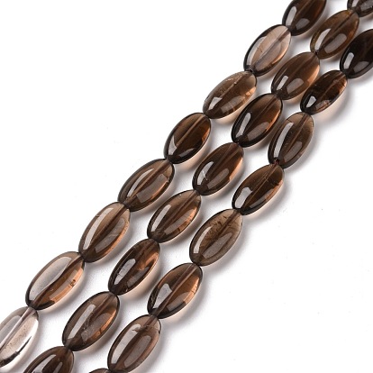 Natural Smoky Quartz Beads Strand, Oval