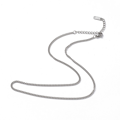304 collar de cadena de eslabones de acero inoxidable para hombres y mujeres