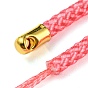 Sangles mobiles en corde polyester, avec accessoires en fer plaqués or 
