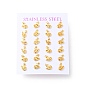 304 Stainless Steel Tiny Swan Stud Earrings with 316 Stainless Steel Pins for Women