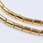 Electroplate Non-magnetic Synthetic Hematite Beads Strands, Grade AA, Column