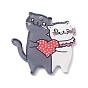 Акриловый кулон на тему Дня святого Валентина, кошка