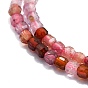 Natural Spinel Beads Strands, Faceted, Cube