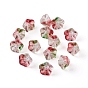 Electroplate Glass Beads, Trumpet Flower