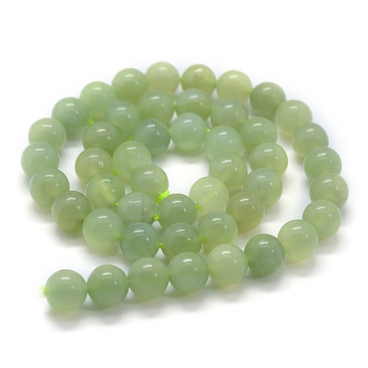 Natural New Jade Beads Strands, Round