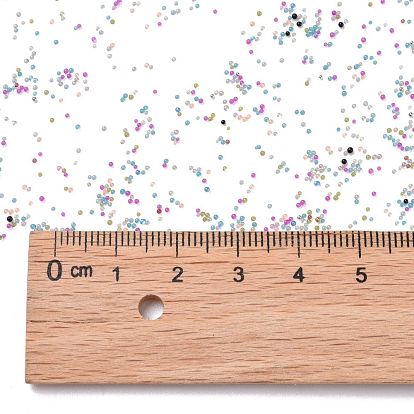 Прозрачные DIY 3г ногтей украшение мини стеклянные бусины, крошечные шарики ногтей икрой, 0.6~0.8 мм, о 450 г / мешок