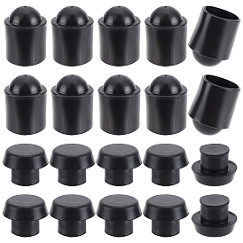 CHGCRAFT 16Pcs 2 Style Rubber End Caps, for Billiard Cue Protector