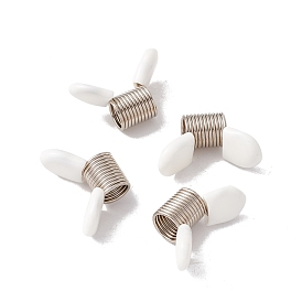 201 Stainless Steel Beading Stoppers, Mini Spring Clamps for Beading Jewelry Making, with Plastic Covers