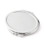 Espejos cosméticos de hierro bricolaje, para resina epoxi bricolaje, oval