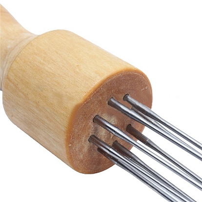 8 aiguilles à feutrer stylo à aiguille, Outil d'aiguilles à poinçonner en feutre de laine, avec manche en bois