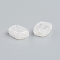 Natural Crackle Quartz Beads, Rounded Rectangle