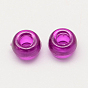 Perles européennes acryliques transparentes, grandes perles trou du canon, 9x6mm, trou: 4 mm, environ 1800 pcs / 500 g