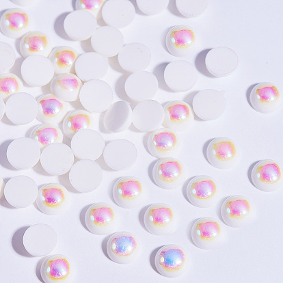 Resin Cabochons, Nail Art Decoration Accessories, Half Round