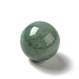 Perlas de aventurina verde naturales, sin agujero / sin perforar, rondo