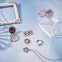 DIY Locket Pendant Necklace Making Kit, Including Oval & Heart & Shell & Book & Flat Round 304 Stainless Steel Diffuser Locket & Photo Frame Pendants, Cable Chains Necklace