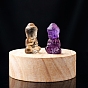 Natural Gemstone Sculpture Display Decorations, for Home Office Desk, Buddha