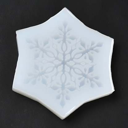 DIY Snowflake Food Grade Silicone Molds, Fondant Molds, Resin Casting Molds, for Chocolate, Candy, UV Resin & Epoxy Resin Craft Making, Christmas Theme