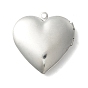 304 inoxydable pendentifs médaillon diffuseur en acier, pendentifs cadre photo pour colliers, coeur avec amour