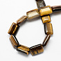 Rectangle Shaped Gemstone Natural Tiger Eye Beads Strands, 18x13x6mm, Hole: 1mm, about 22pcs/strand, 15.7 inch
