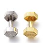 Brass Pendants, Long-Lasting Plated, with Jump Rings, Lead Free & Cadmium Free, Dumbbell