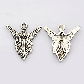 Tibetan Style Alloy Pendants, Lead Free and Cadmium Free, 20mm long, 19mm wide, 2mm thick, hole: 1.5mm