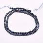 Natural Sapphire Beads Strands, Grade A, Faceted, Round
