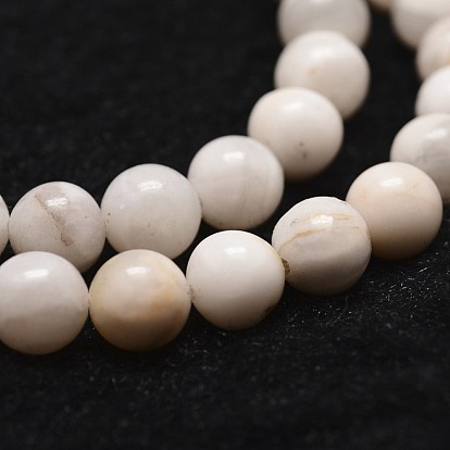 Natural Crazy Agate Bead Strands, Round