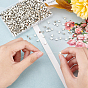 SUPERFINDINGS 1000Pcs Plating ABS Plastic Beads, Heart