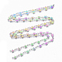 Placage ionique (ip) 304 chaînes à maillons en acier inoxydable, chaînes de paillettes étoiles, soudé