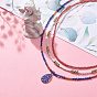 3Pcs 3 Style Glass Seed Imitation Pearl Beaded Necklaces Set, Alloy Enamel Easter Egg Charm Necklaces for Women
