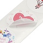 Gracias tema pegatinas de papel autoadhesivas, Etiquetas adhesivas en rollo de colores, etiqueta de regalo pegatinas