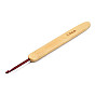 Бамбуковой ручкой алюминия крючком наборы крючок иглы, cmешанный размер, 133~137x13~15x7~9 мм, 10 шт / комплект