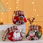Bolsas de dulces de tela, bolsas de regalo de dulces de dibujos animados de navidad para embalaje de regalo de navidad