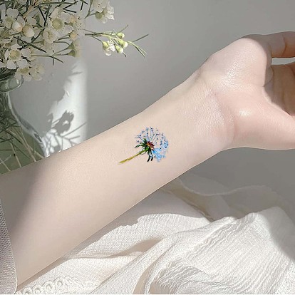 Tatouages d'art corporel de pissenlit, tatouage temporaire auto-adhésif imperméable