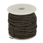 Iron Cable Chains, Soldered, with Spool, Oval, 4x3.5x0.8mm, about 328.08 Feet(100m)/roll